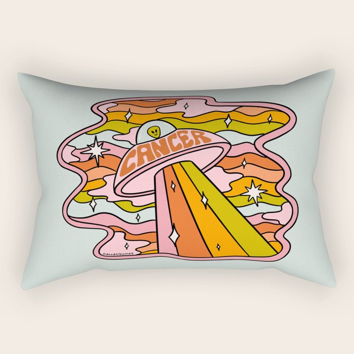 Cancer UFO Rectangular Pillow Gallery Image 2