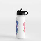 Arowana and peony 2 Water Bottle Gallery Image 1