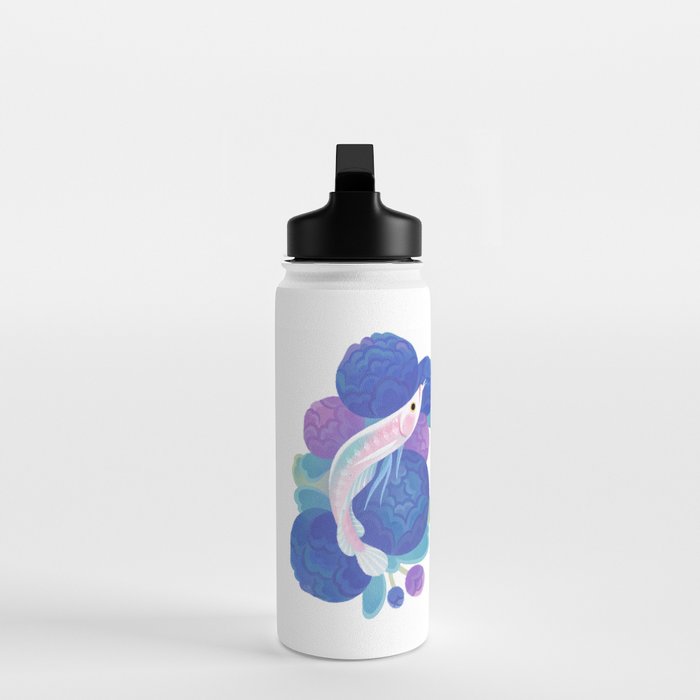Arowana and peony 2 Water Bottle Gallery Image 3