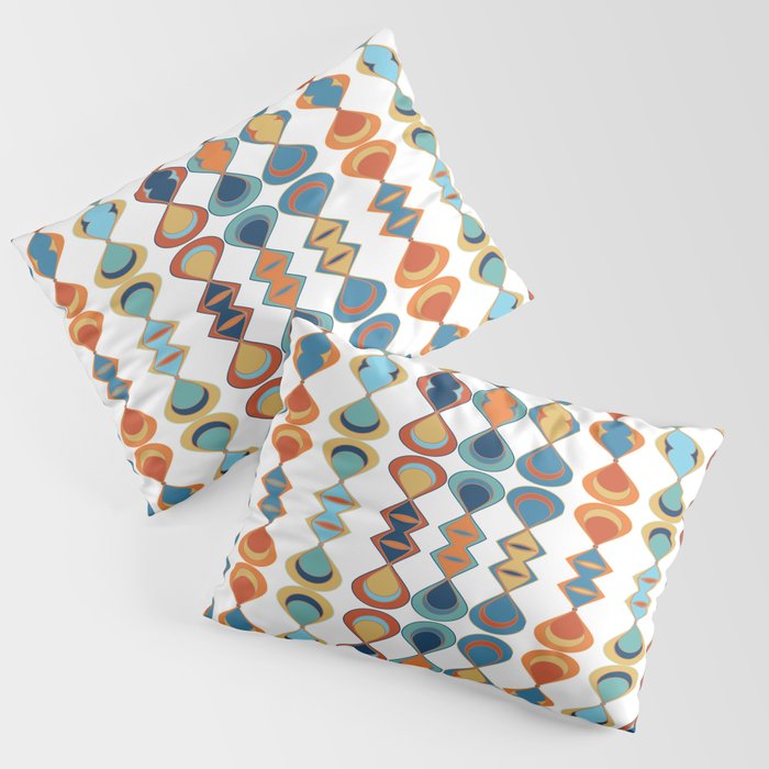 Mid Century Drop Pattern Pillow Sham Gallery Image 3