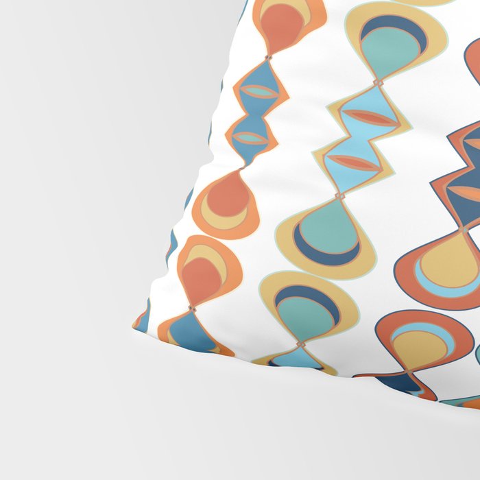 Mid Century Drop Pattern Pillow Sham Gallery Image 4