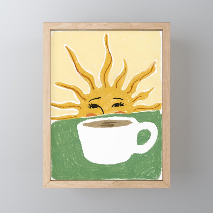 Coffee Sunshine Mini Art Print Gallery Image 1