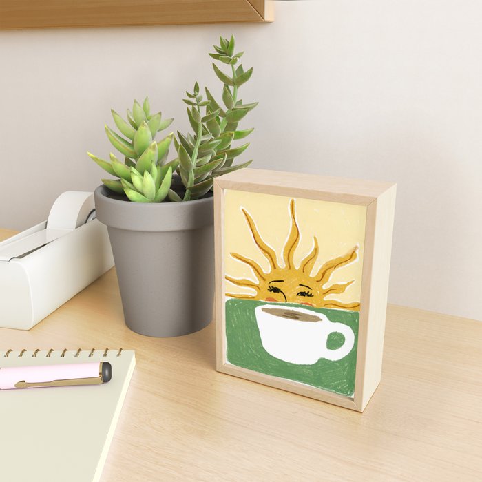 Coffee Sunshine Mini Art Print Gallery Image 2