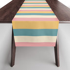 Mixed Stripes Pattern X Retro Summer Table Runner Gallery Image 1