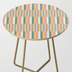 Mixed Stripes Pattern X Retro Summer Side Table Gallery Image 2