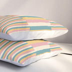 Mixed Stripes Pattern X Retro Summer Pillow Sham Gallery Image 3