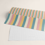 Mixed Stripes Pattern X Retro Summer Wrapping Paper Gallery Image 2