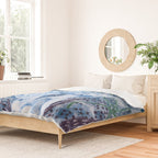Little Morel Mushrooms in Blue Night Duvet Cover Gallery Image 2