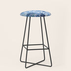 Little Morel Mushrooms in Blue Night Stool Gallery Image 1