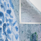 Little Morel Mushrooms in Blue Night Wall Tapestry Gallery Image 3