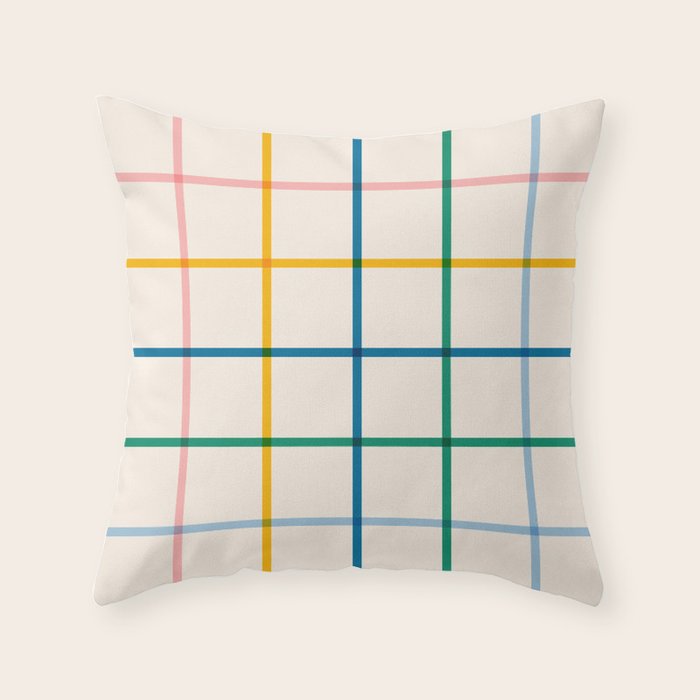 Simple Check - primary Throw Pillow Gallery Image 6