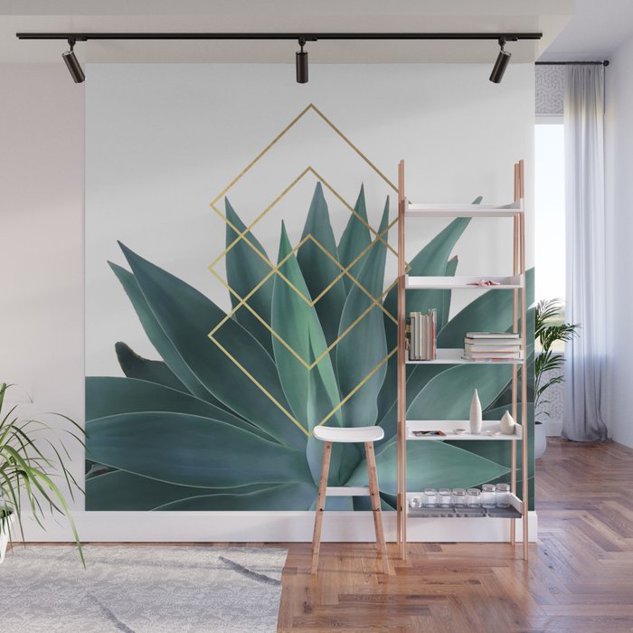 Agave geometrics Wall Mural Gallery Image 1