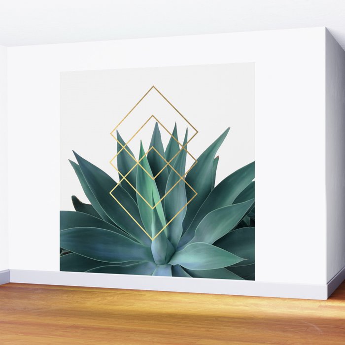Agave geometrics Wall Mural Gallery Image 2
