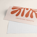 Nature Leaf Cutouts III: Terracotta Edition | Mid-Century Henri Matisse Series Wrapping Paper Gallery Image 2