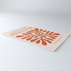 Nature Leaf Cutouts III: Terracotta Edition | Mid-Century Henri Matisse Series Rug Gallery Image 3