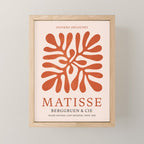 Nature Leaf Cutouts III: Terracotta Edition | Mid-Century Henri Matisse Series Mini Art Print Gallery Image 1