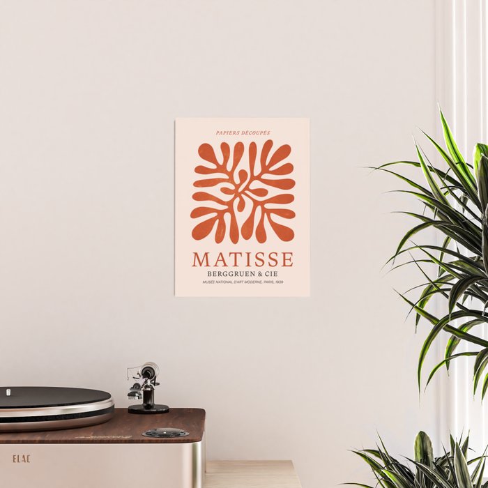 Nature Leaf Cutouts III: Terracotta Edition | Mid-Century Henri Matisse Series Poster Gallery Image 2