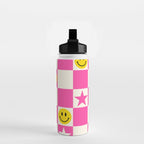 SMILEY STAR PINK Water Bottle Gallery Image 2