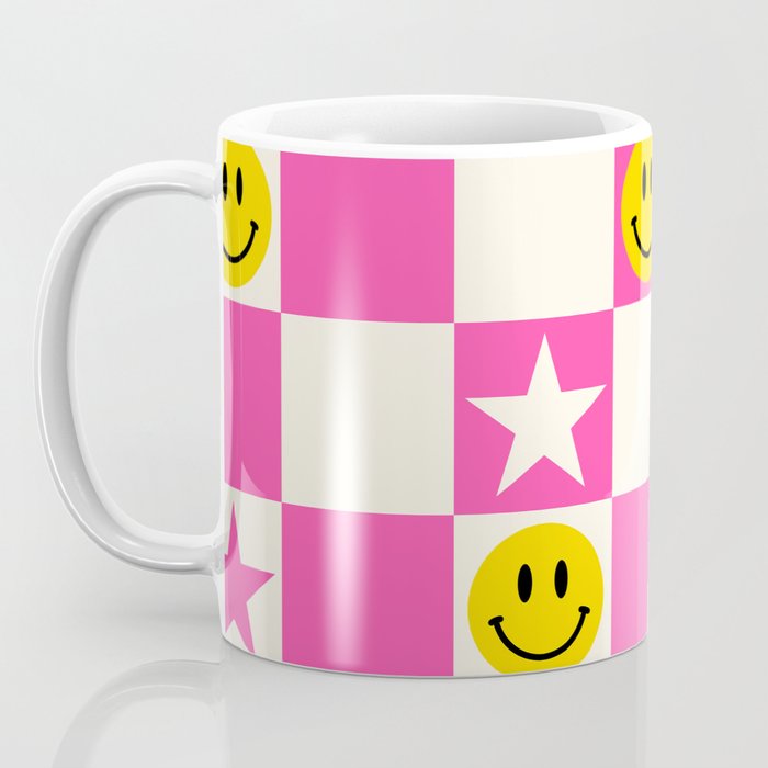 SMILEY STAR PINK Coffee Mug Gallery Image 3