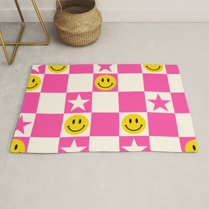 SMILEY STAR PINK Rug Gallery Image 1