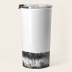 Elk Silhouette  Black and White  Travel Mug Gallery Image 3