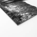 Elk Silhouette  Black and White  Welcome Mat Gallery Image 2