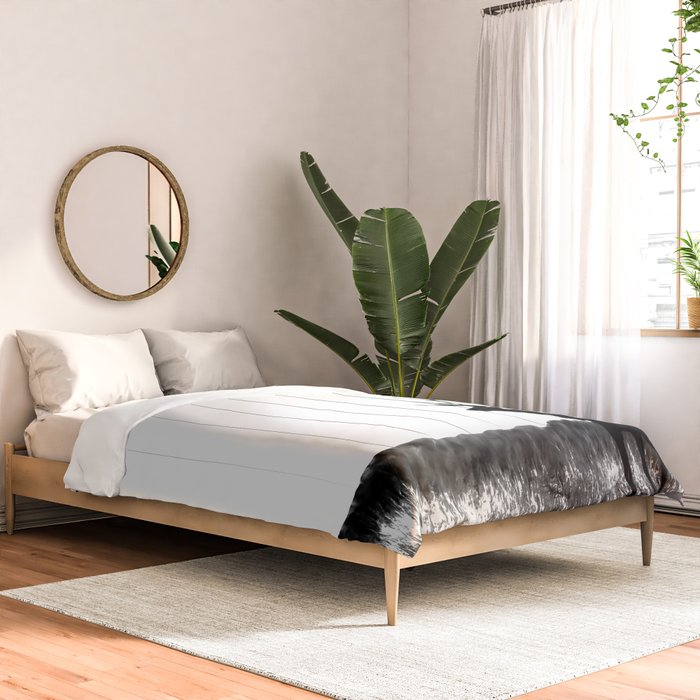 Elk Silhouette  Black and White  Comforter Gallery Image 2