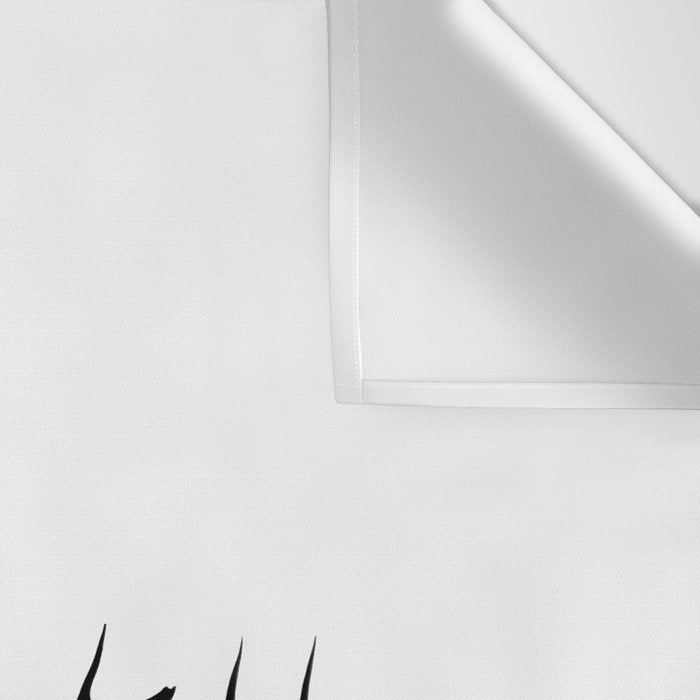 Elk Silhouette  Black and White  Wall Tapestry Gallery Image 3