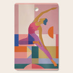 Abstract Yoga Pose Cutting Board Gallery Image 1