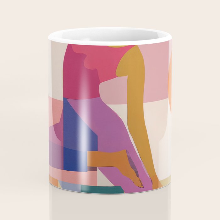 Abstract Yoga Pose Coffee Mug Gallery Image 4