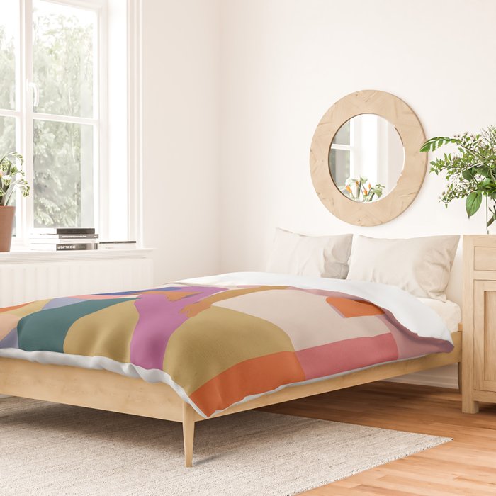 Abstract Yoga Pose Duvet Cover Gallery Image 2
