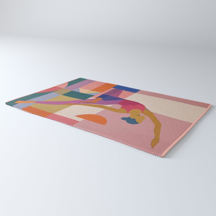 Abstract Yoga Pose Rug Gallery Image 3