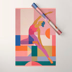 Abstract Yoga Pose Wrapping Paper Gallery Image 1