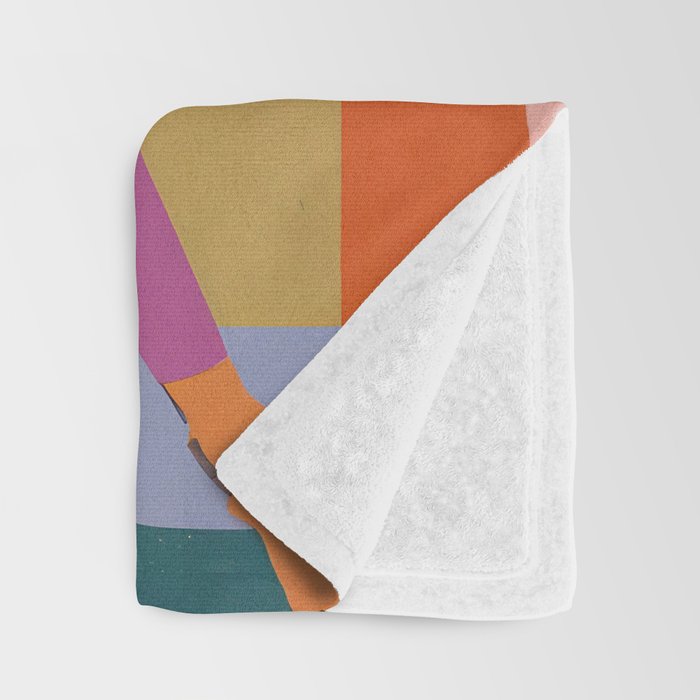 Abstract Yoga Pose Throw Blanket Gallery Image 3