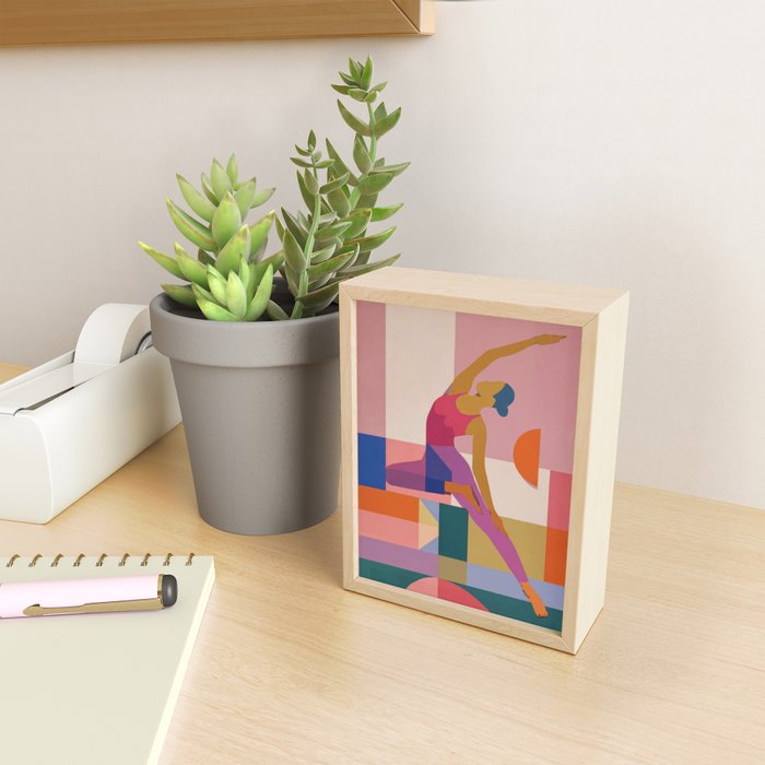 Abstract Yoga Pose Mini Art Print Gallery Image 2