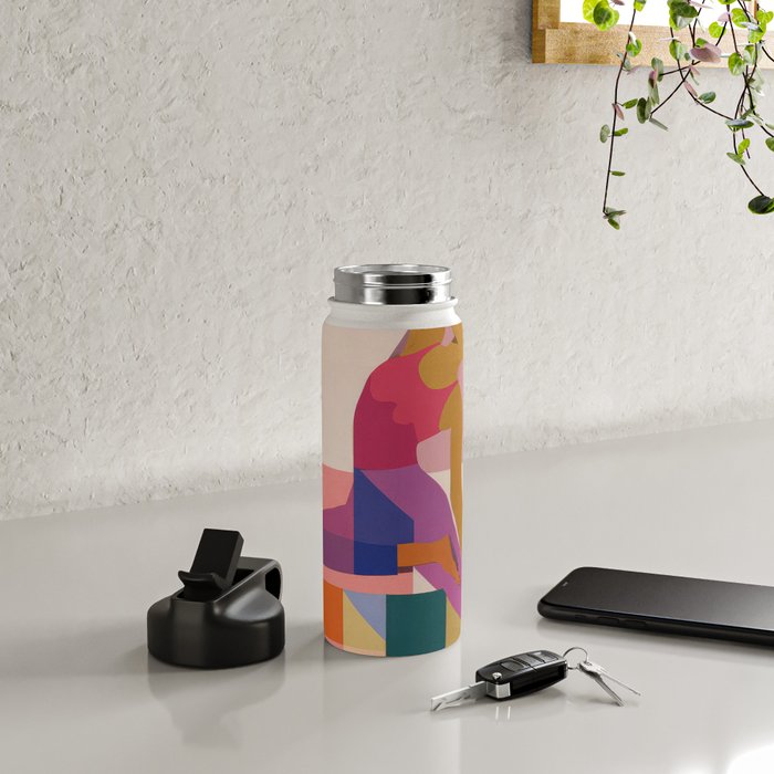 Abstract Yoga Pose Water Bottle Gallery Image 4