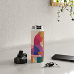 Abstract Yoga Pose Water Bottle Gallery Image 4