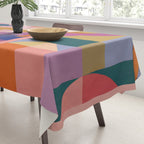 Abstract Yoga Pose Tablecloth Gallery Image 3