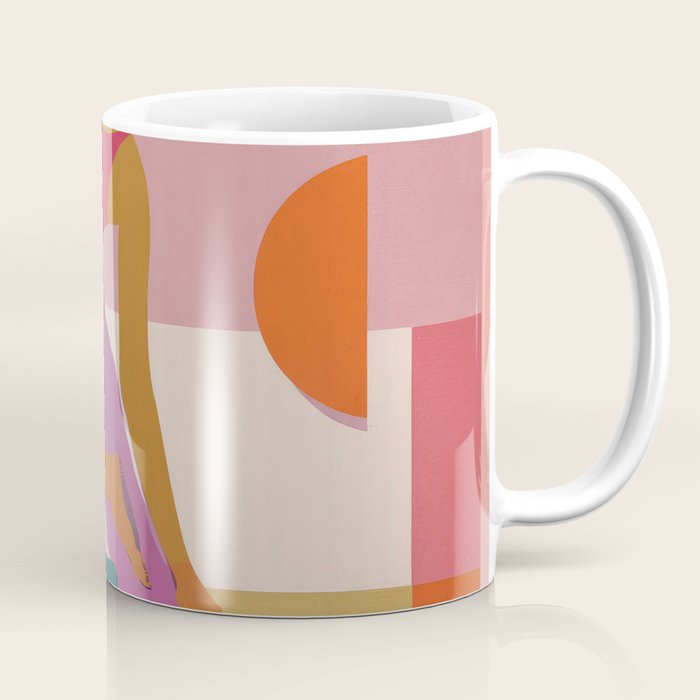 Abstract Yoga Pose Coffee Mug Gallery Image 1