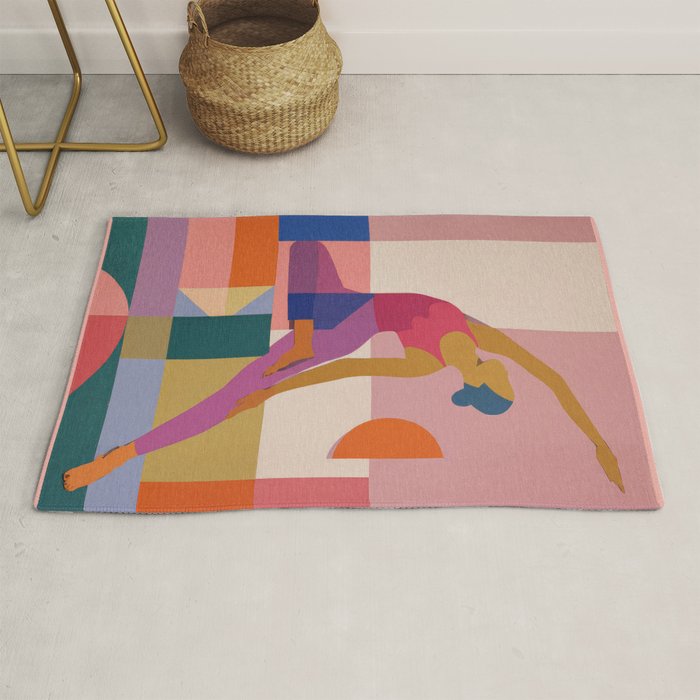 Abstract Yoga Pose Rug Gallery Image 1