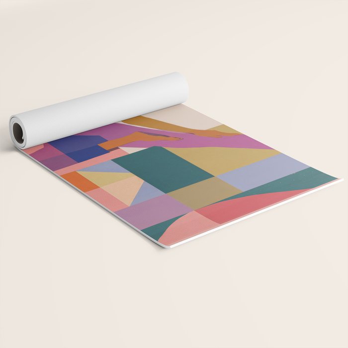 Abstract Yoga Pose Yoga Mat Gallery Image 2