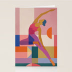 Abstract Yoga Pose Stationery Card Gallery Image 2