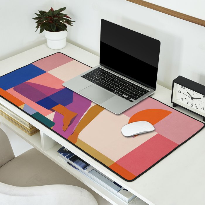 Abstract Yoga Pose Desk Mat Gallery Image 2
