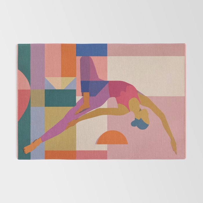Abstract Yoga Pose Rug Gallery Image 2