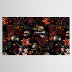 Gothic Night Skulls Flower Botanical Midnight Garden Tablecloth Gallery Image 2