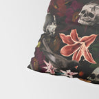 Gothic Night Skulls Flower Botanical Midnight Garden Pillow Sham Gallery Image 4