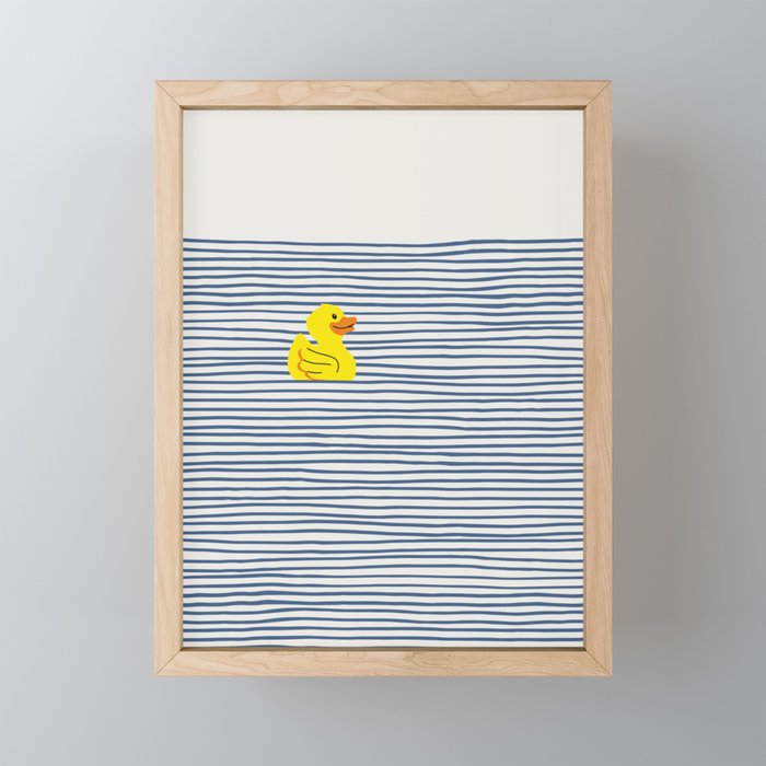 Yellow rubber ducky Mini Art Print Gallery Image 1