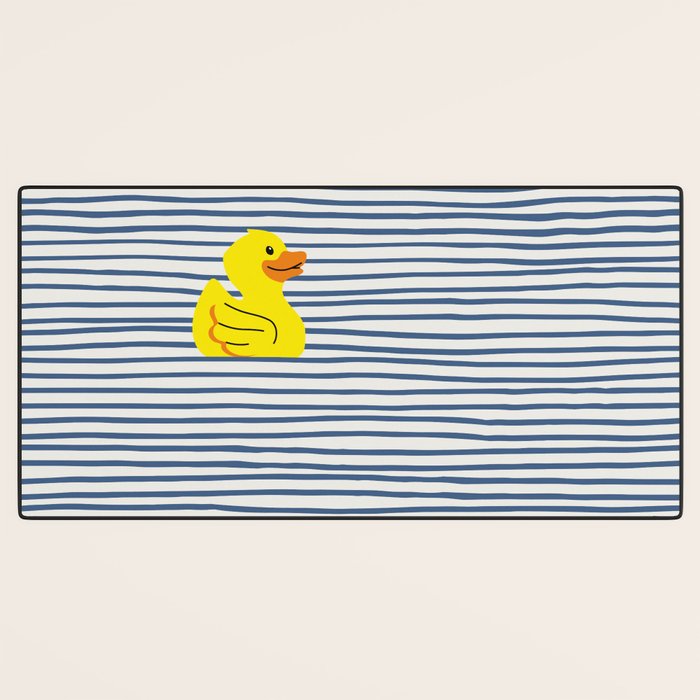 Yellow rubber ducky Desk Mat Gallery Image 3