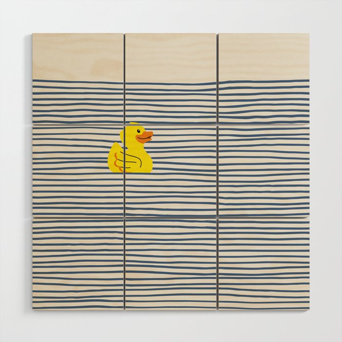 Yellow rubber ducky Wood Wall Art Gallery Image 1