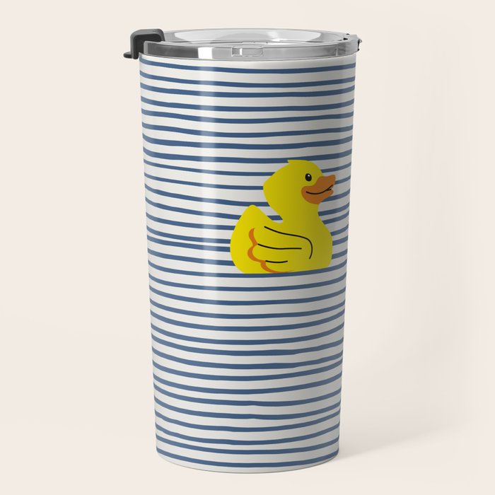 Yellow rubber ducky Travel Mug Gallery Image 3